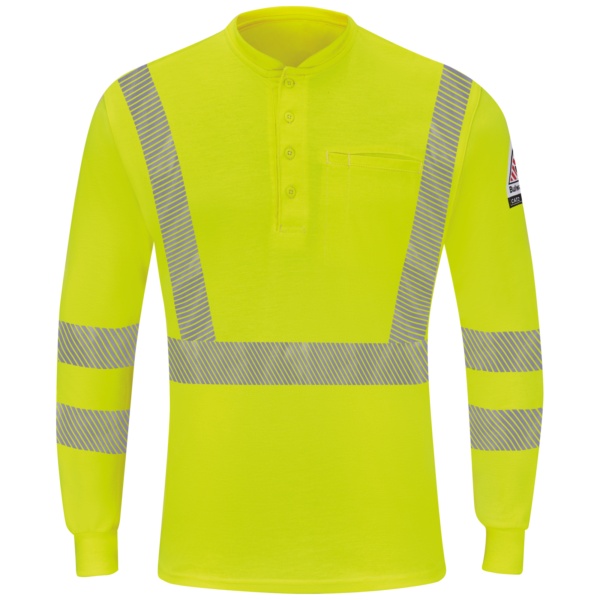 MEN'S HI-VISIBILITY LIGHTWEIGHT LONG SLEEVE HENLEY