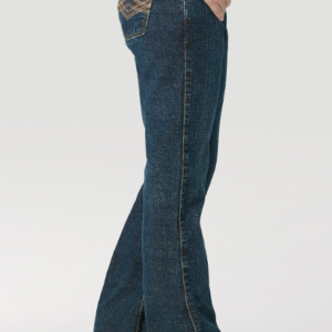 FLAME RESISTANT MID-RISE BOOTCUT JEAN IN CROSSHATCH