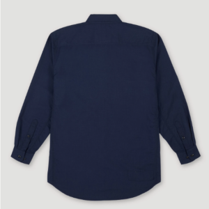 FLAME RESISTANT TWILL SOLID WORK SHIRT IN NAVY